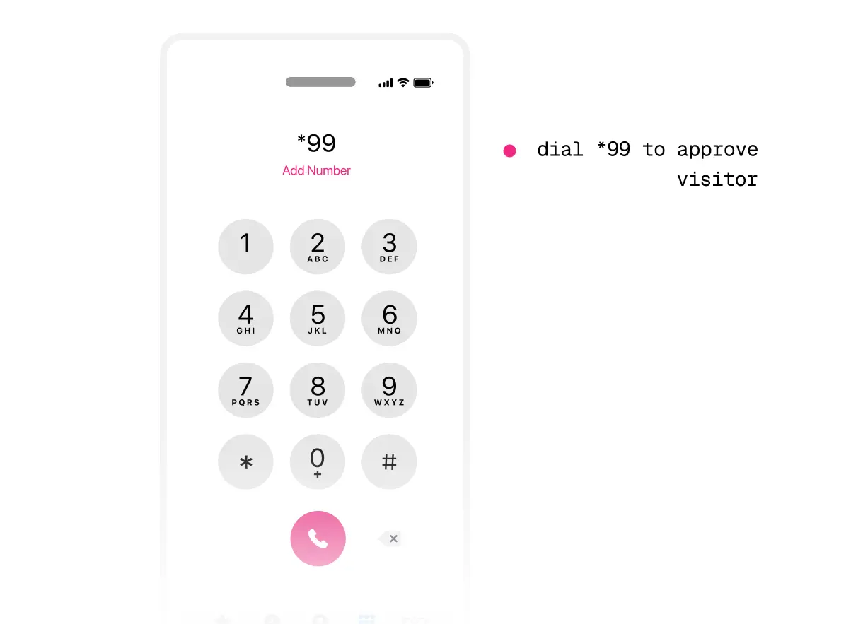 a phone with the number 99 on it