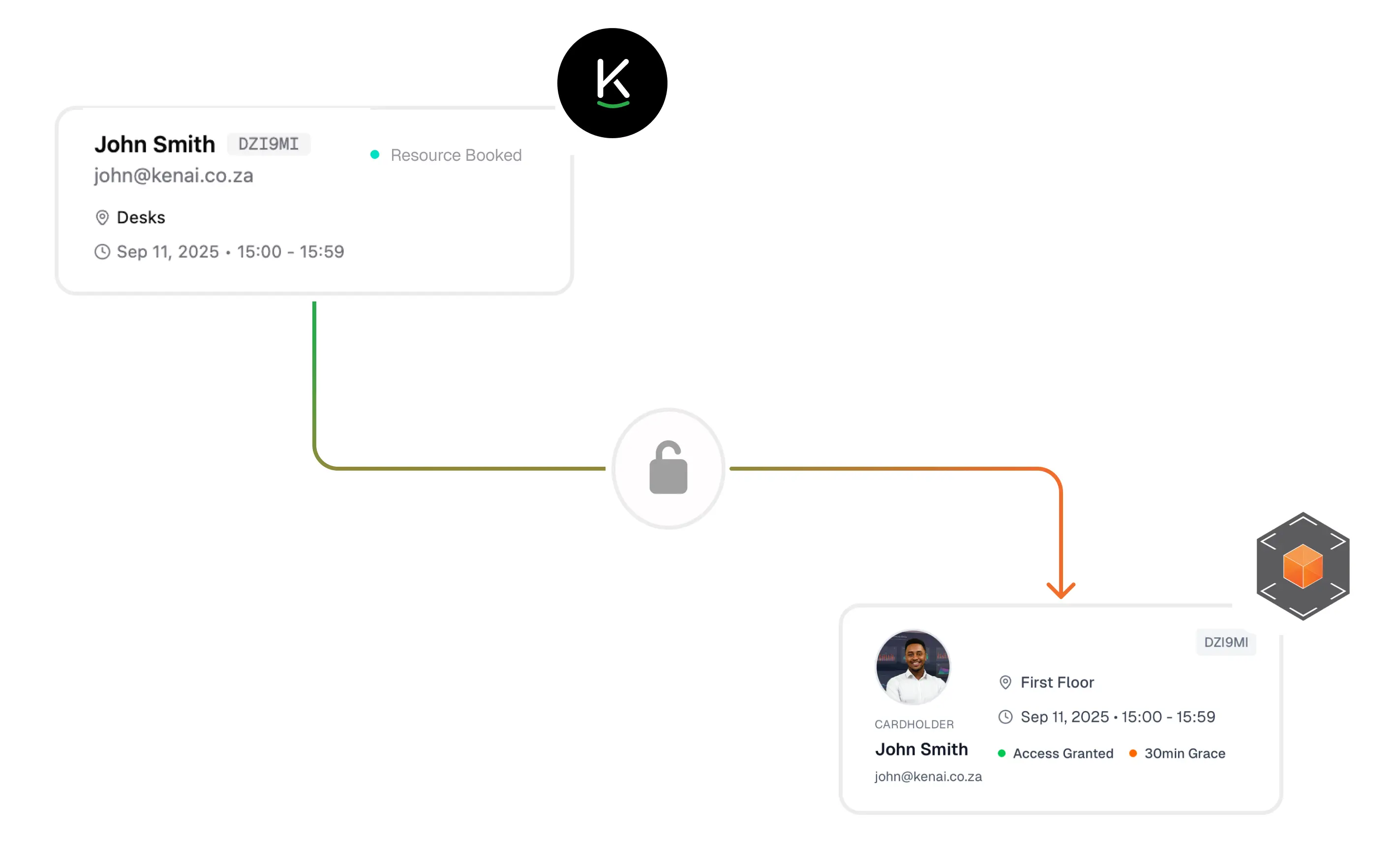 a screenshot of a person 's profile with a k on it