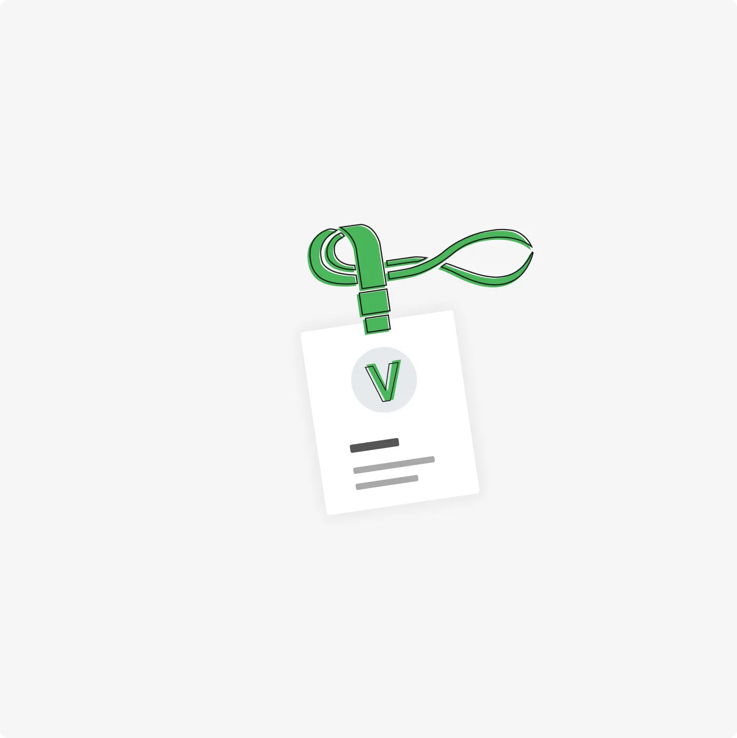 a badge with the letter v on it